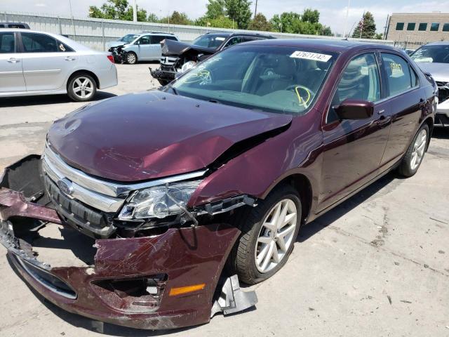 3FAHP0JA6BR317554 - 2011 FORD FUSION SEL MAROON photo 2