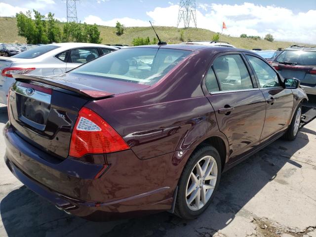 3FAHP0JA6BR317554 - 2011 FORD FUSION SEL MAROON photo 4