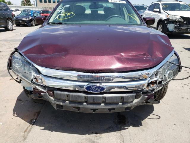 3FAHP0JA6BR317554 - 2011 FORD FUSION SEL MAROON photo 9