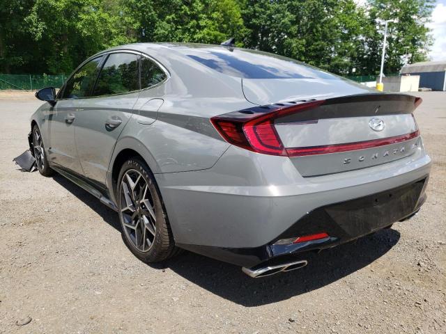 5NPEK4JC2MH082323 - 2021 HYUNDAI SONATA N L GRAY photo 3