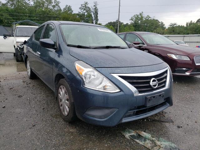 3N1CN7AP9FL908156 - 2015 NISSAN VERSA S BLUE photo 1