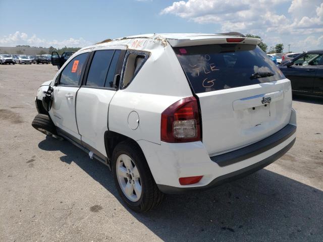 1C4NJCBA5FD418467 - 2015 JEEP COMPASS SP WHITE photo 3