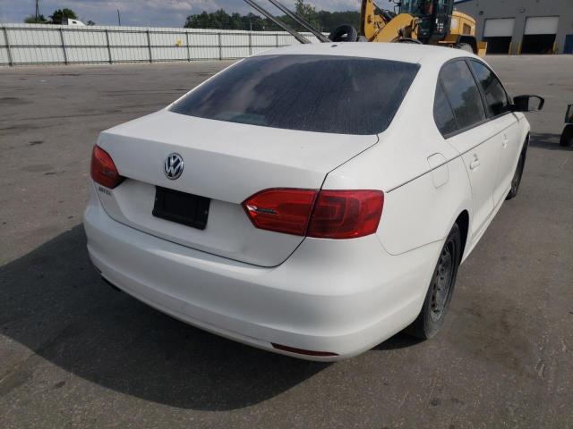 3VW2K7AJ1CM338136 - 2012 VOLKSWAGEN JETTA BASE WHITE photo 4