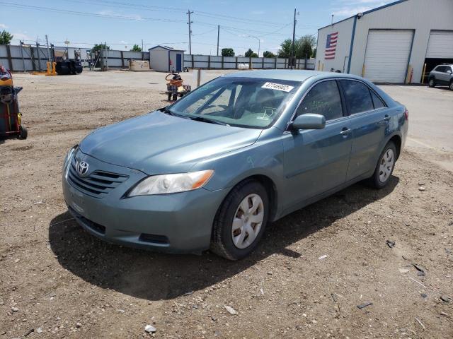 4T1BE46K17U527411 - 2007 TOYOTA CAMRY BLUE photo 2