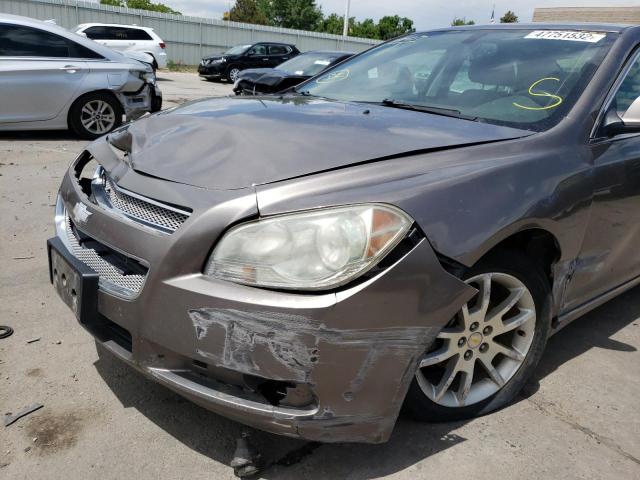 1G1ZE5E09AF173327 - 2010 CHEVROLET MALIBU LTZ ყავისფერი ფოტო 9