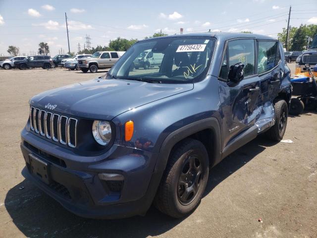 ZACNJCAB5MPM24551 - 2021 JEEP RENEGADE S BLUE photo 2
