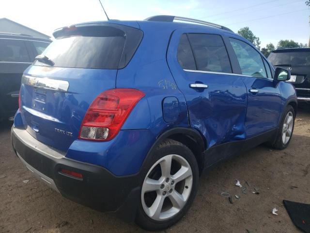 KL7CJNSB4FB255332 - 2015 CHEVROLET TRAX LTZ BLUE photo 4