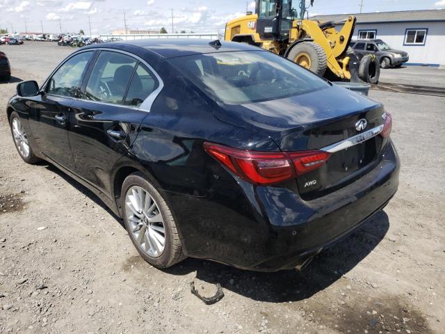 JN1EV7BR9MM753099 - 2021 INFINITI Q50 LUXE BLACK photo 3