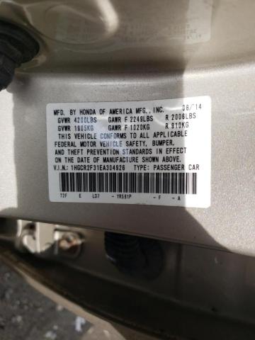 1HGCR2F31EA304926 - 2014 HONDA ACCORD LX  photo 10