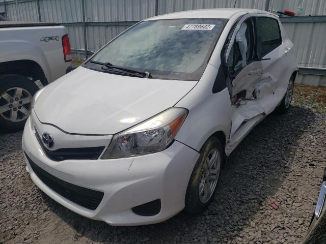 JTDKTUD36DD565573 - 2013 TOYOTA YARIS WHITE photo 2