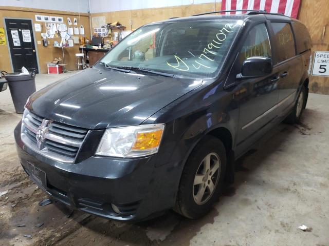 2D4RN5D10AR251393 - 2010 DODGE CARAVAN BLACK photo 2