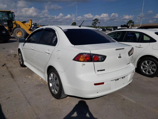 JA32U2FU8DU018150 - 2013 MITSUBISHI LANCER ES/ WHITE photo 3