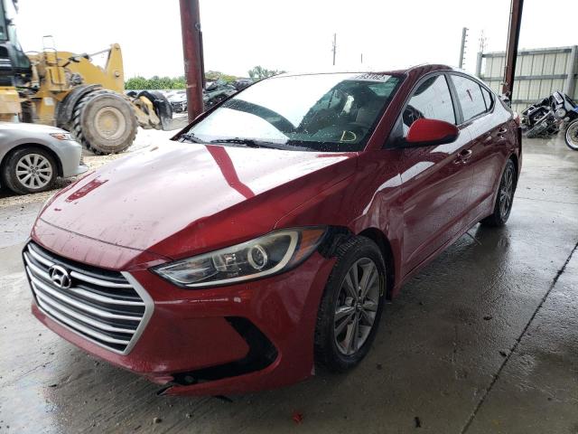 KMHD84LF9HU247910 - 2017 HYUNDAI ELANTRA SE RED photo 2