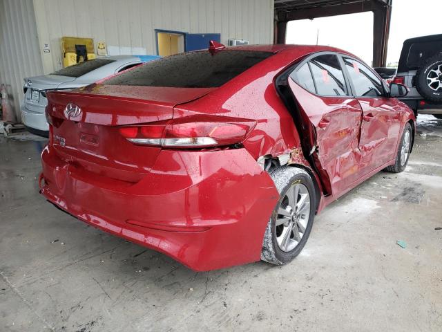 KMHD84LF9HU247910 - 2017 HYUNDAI ELANTRA SE RED photo 4