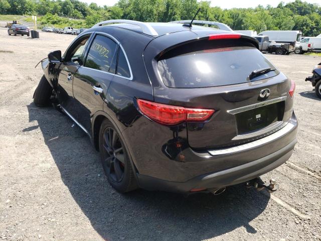 JN8CS1MW0DM171054 - 2013 INFINITI FX37 BLACK photo 3