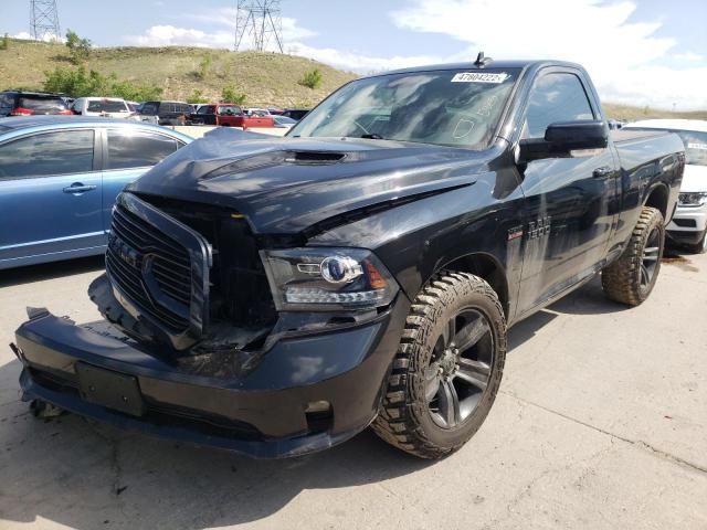 3C6JR7CT1JG196074 - 2018 RAM 1500 SPORT BLACK photo 2