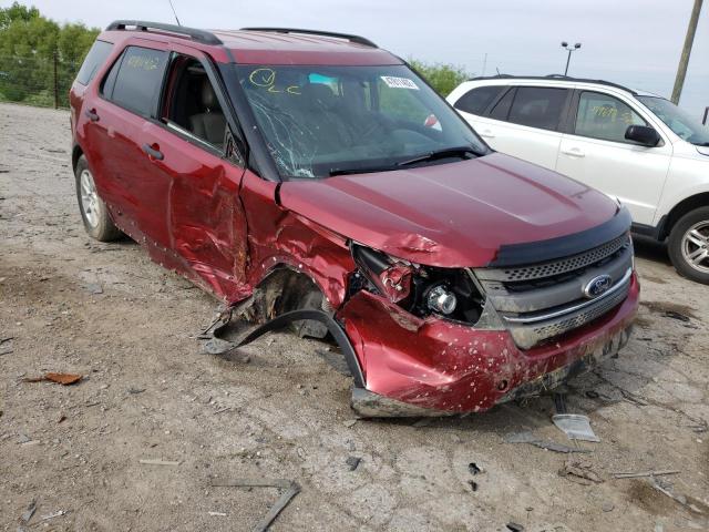 1FM5K8B85DGB05191 - 2013 FORD EXPLORER RED photo 1