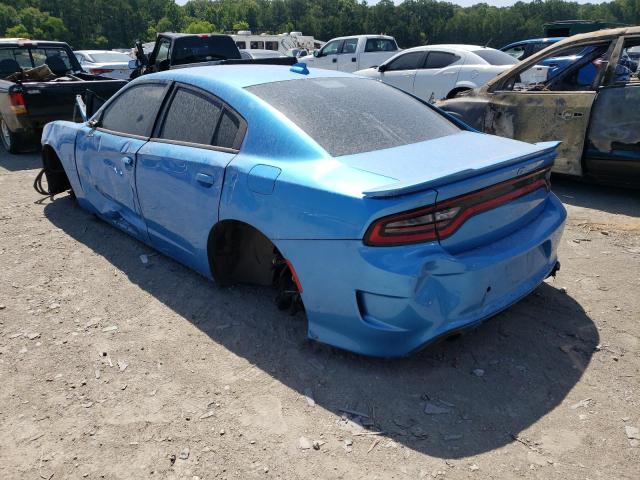 2C3CDXL98GH246244 - 2016 DODGE CHARGER SR BLUE photo 3