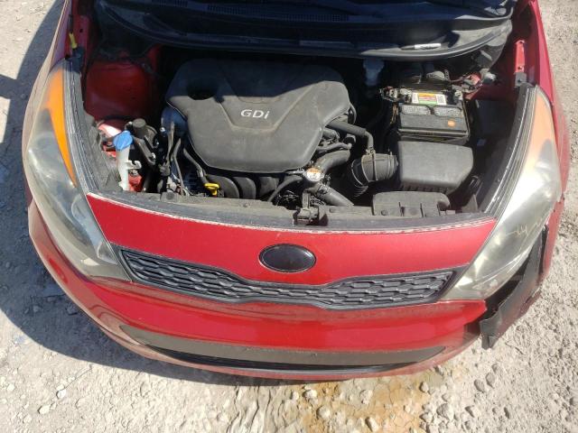 KNADM5A39D6224329 - 2013 KIA RIO LX RED photo 7