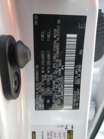 JTJDARDZ6M5020951 - 2021 LEXUS NX 300 BAS 白色 照片 10