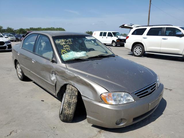 KNAFB121045313717 - 2004 KIA SPECTRA BA BEIGE photo 1