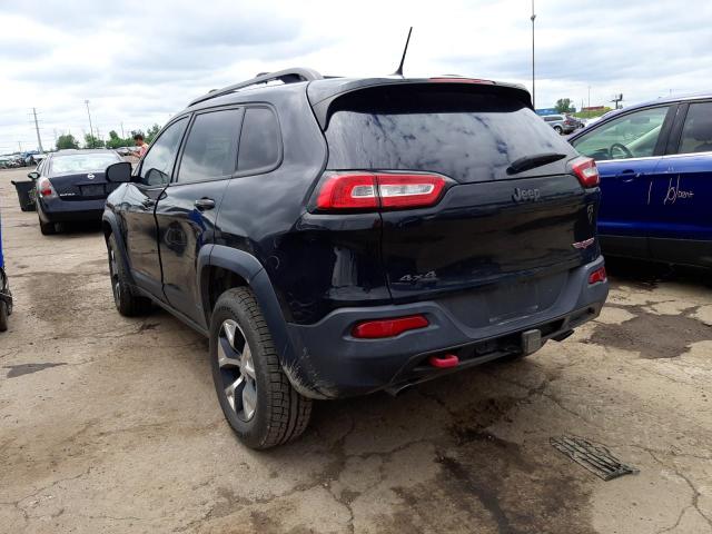 1C4PJMBS3EW111471 - 2014 JEEP CHEROKEE T BLACK photo 3