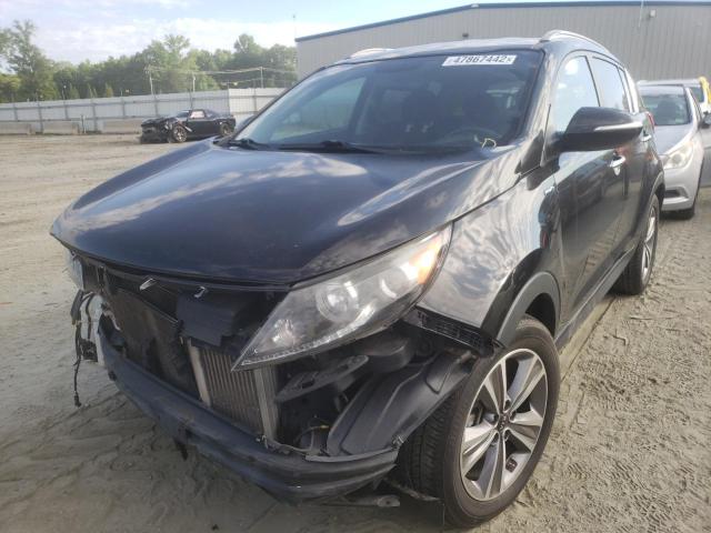 KNDPCCA60E7588250 - 2014 KIA SPORTAGE S BLACK photo 2