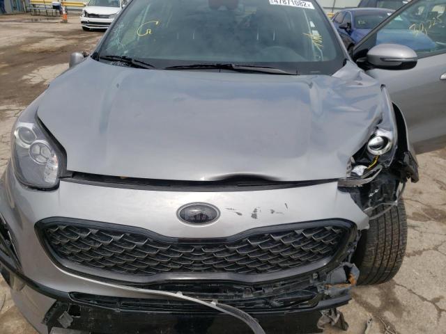 KNDP63AC0N7027625 - 2022 KIA SPORTAGE S GRAY photo 7