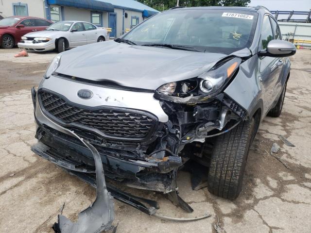 KNDP63AC0N7027625 - 2022 KIA SPORTAGE S GRAY photo 9