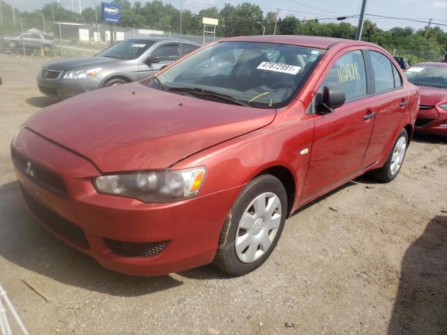 JA3AU16U78U028602 - 2008 MITSUBISHI LANCER DE RED photo 2