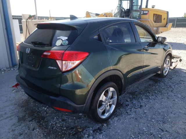 3CZRU6H50GM761272 - 2016 HONDA HR-V EX GREEN photo 4