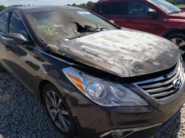 KMHFG4JG1FA447315 - 2015 HYUNDAI AZERA BROWN photo 9