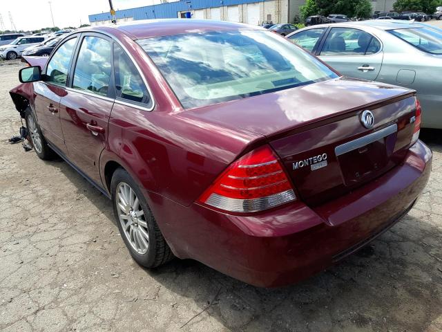 1MEFM43155G612959 - 2005 MERCURY MONTEGO PR ბურგუნდია ფოტო 3