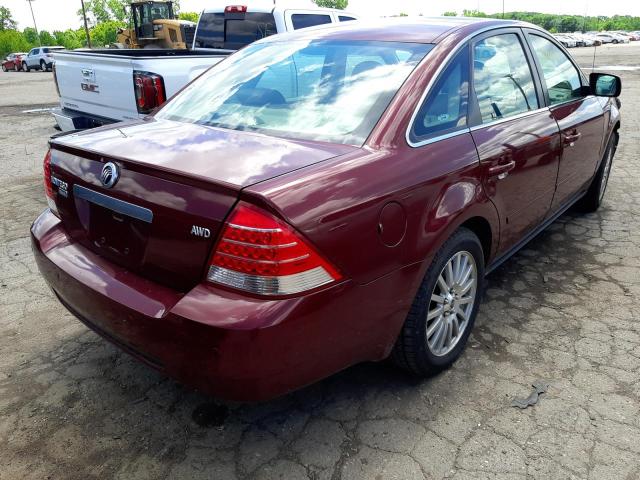 1MEFM43155G612959 - 2005 MERCURY MONTEGO PR ბურგუნდია ფოტო 4