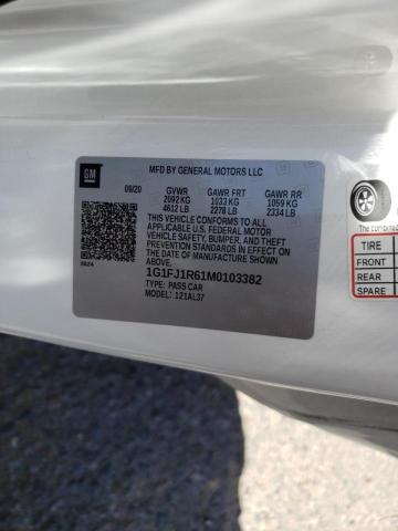 1G1FJ1R61M0103382 - 2021 CHEVROLET CAMARO ZL1 白色 照片 10