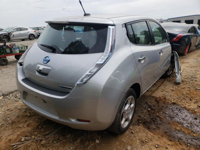 JN1AZ0CP3BT005698 - 2011 NISSAN LEAF SV SILVER photo 4