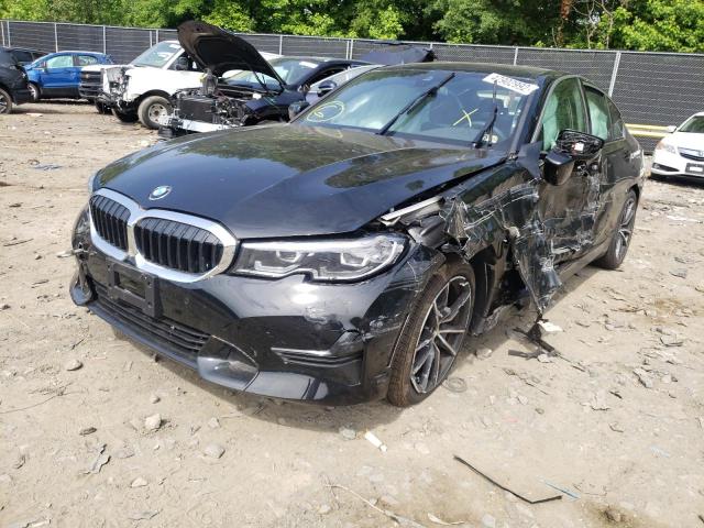 3MW5R7J00M8B90362 - 2021 BMW 330XI BLACK photo 2