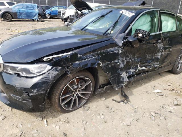 3MW5R7J00M8B90362 - 2021 BMW 330XI BLACK photo 9