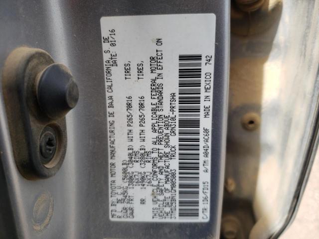 3TMDZ5BN1GM005003 - 2016 TOYOTA TACOMA DOUBLE CAB  照片 10