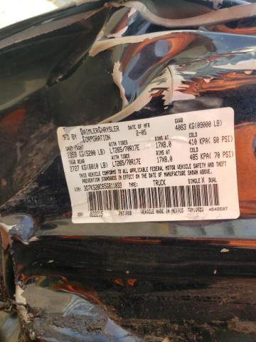 3D7KS28C65G811033 - 2005 DODGE RAM 2500 S Qara foto 10