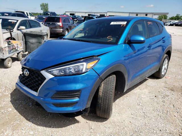 KM8J2CA4XKU940136 - 2019 HYUNDAI TUCSON SE BLUE photo 2