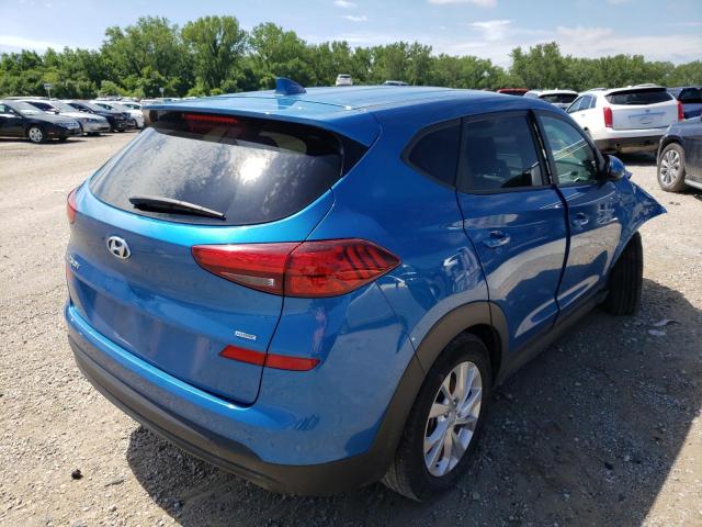 KM8J2CA4XKU940136 - 2019 HYUNDAI TUCSON SE BLUE photo 4