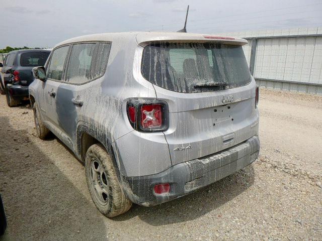 ZACNJDAB1MPN15631 - 2021 JEEP RENEGADE S SILVER photo 3