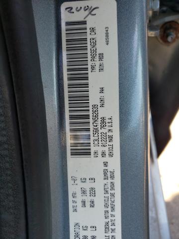 1C3LC56K47N562639 - 2000 CHRYSLER SEBRING GRAY photo 10