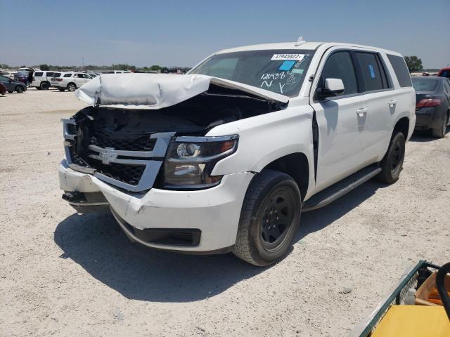 1GNLCDEC3KR280615 - 2019 CHEVROLET TAHOE POLI WHITE photo 2