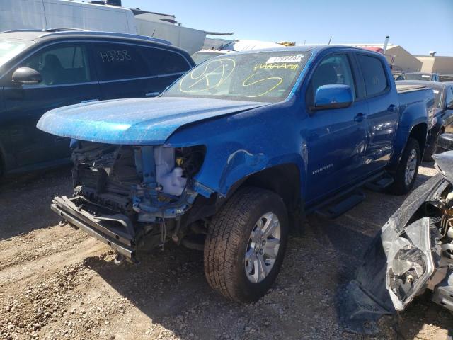 1GCGTCEN2M1291998 - 2021 CHEVROLET COLORADO L BLUE photo 2