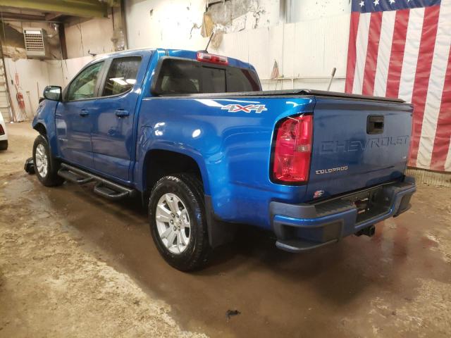 1GCGTCEN2M1291998 - 2021 CHEVROLET COLORADO L BLUE photo 3