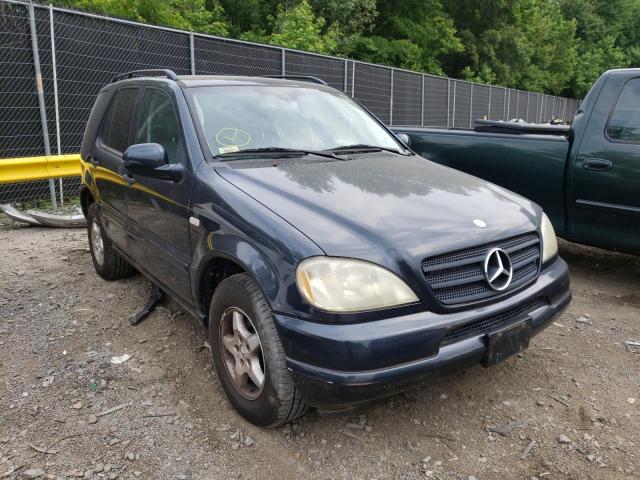 4JGAB54E01A222062 - 2001 MERCEDES-BENZ M-CLASS BLUE photo 1