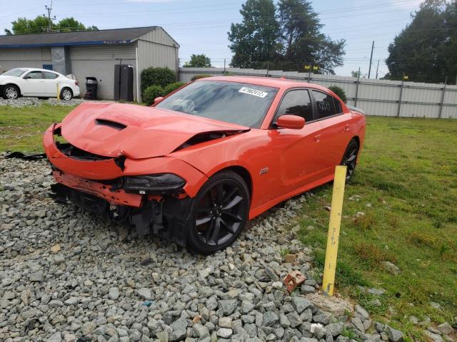 2C3CDXGJ9KH736785 - 2019 DODGE CHARGER SC ORANGE photo 2