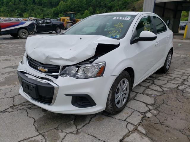 1G1JB5SH7J4103224 - 2018 CHEVROLET SONIC LS WHITE photo 2